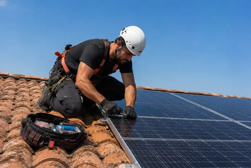 Maintenance et monitoring de panneaux solaires à Lornay