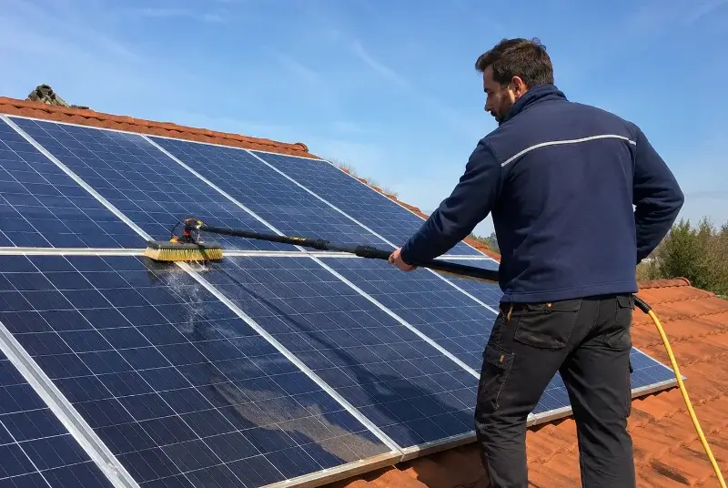 Nettoyage et entretien de panneaux solaires à Lornay